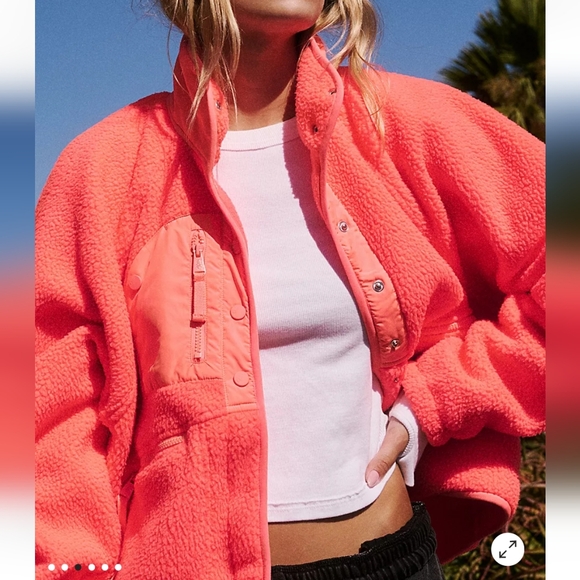 NWT Women's FREE PEOPLE Movement Sherpa Fleece Jacket - Picture 4 of 9